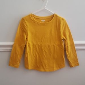 Girls long sleeve mustard shirt